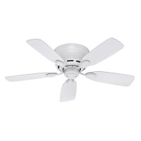 (image for) 42 in. White Indoor Ceiling Fan Hugger