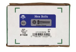 (image for) 1/2 in. Dia. x 7 in. L Hot Dipped Galvanized Steel Hex B