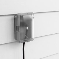 (image for) Rectangle Plastic 1 gang Weatherproof Cover