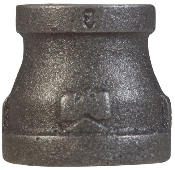 (image for) 1/2 in. FIP x 3/8 in. Dia. FIP Black Malleable Iron Reducing