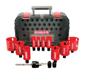 (image for) 2-3/8 in. L Bi-Metal Hole Saw Kit 3/8 in. 14 pc.