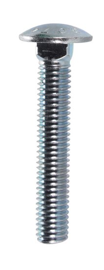 (image for) 1/2 in. Dia. x 3 in. L Zinc-Plated Steel Carriage Bolt 2