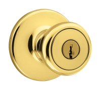 (image for) Polished Brass Entry Knobs Tylo Clamshell