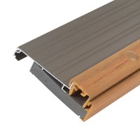 (image for) 36 in. L Satin Nickel Aluminum Thermal Break Threshold Gray