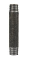 (image for) 1-1/2 in. MPT x 8 in. L Black Steel Nipple