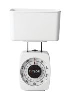 (image for) White Analog Food Scale 1 lb.