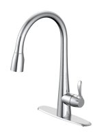 (image for) Pull-Down One Handle Chrome Kitchen Faucet
