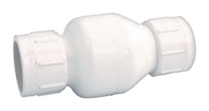 (image for) 2 in. Dia. x 2 in. Dia. Plastic Spring Loaded Check Valve