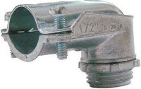 (image for) Electric ProConnex 3/8 in. Dia. Die-Cast Zinc 90 Degree Sq