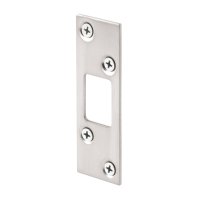 (image for) 3.625 in. X 1.25 in. Satin Nickel High Security Deadbolt Strike