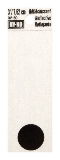 (image for) 3 in. Reflective Black Vinyl Self-Adhesive Special Charact