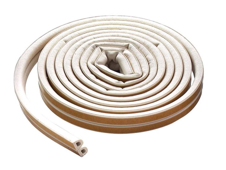 (image for) White Rubber Weatherstrip For Doors and Wi