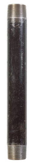 (image for) 1 in. MPT x 10 in. L Black Steel Nipple