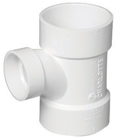 (image for) 1-1/2 in. Hub x 4 in. Dia. Hub PVC Sanitary Tee