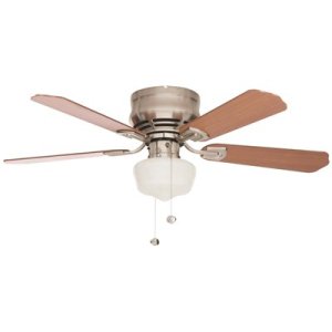 (image for) 42 in. Ceiling Fan with LED Light Brushed Nickel