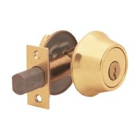 (image for) Polished Brass Single Cylinder Deadbolt