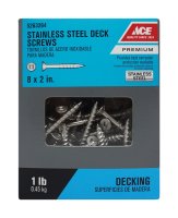 (image for) No. 8 x 2 in. L Square Flat Head Deck Screws 1 lb. 130 pk
