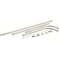 (image for) 54 in. D-Type Shower Rod with Ceiling Support
