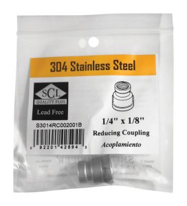 (image for) 1/4 in. FPT x 1/8 in. Dia. FPT Stainless Steel Redu