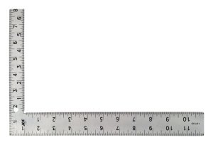 (image for) 12 in. L x 8 in. H Steel Carpenter Square Silver