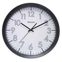 (image for) 14 in. L x 13-3/4 in. W Indoor Analog Wall Clock Plasti