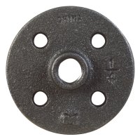 (image for) 1/4 in. FPT Black Malleable Iron Floor Flange