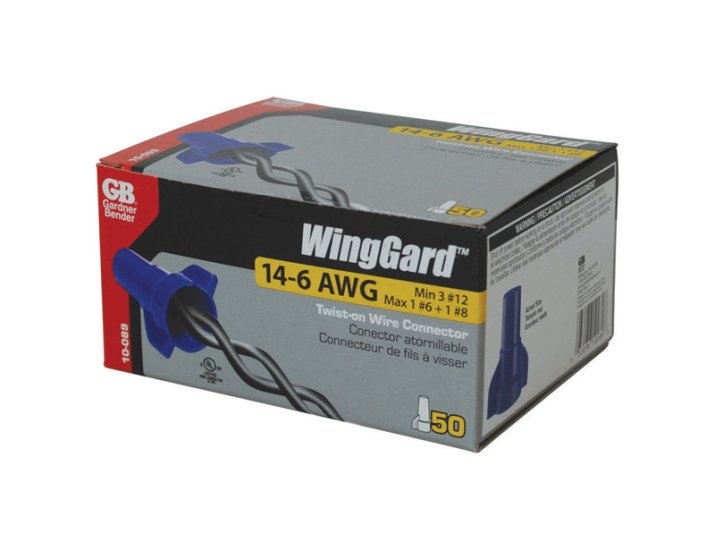 (image for) WingGard 14-6 Ga. Copper Wire Wire Connector Blue