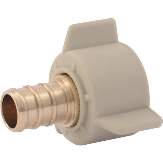 (image for) 1/2 in. Barb x 1/2 in. Dia. FPT Brass PEX Swivel Adapt