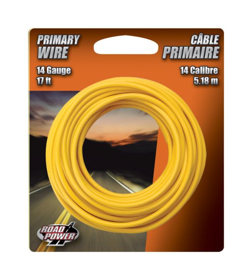 (image for) 17 ft. 14 Ga. Primary Wire Yellow