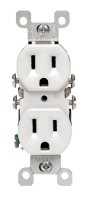 (image for) CO/ALR ALUMINUM WIRE 15 amps 125 V Duplex White Outlet 5-15R 1 pk