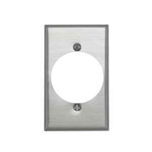 (image for) 1 gang Aluminum Receptacle Wall Plate 1 pk