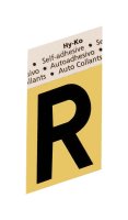(image for) 1-1/2 in. Black Aluminum Self-Adhesive Letter R 1 pc.