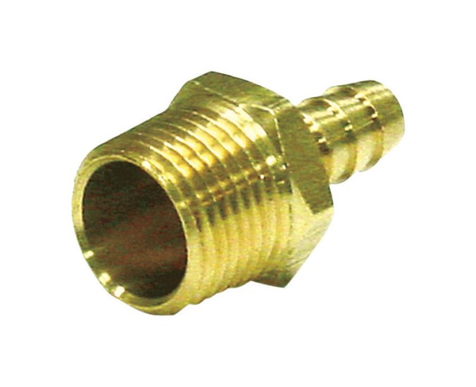 (image for) 3/4 in. Barb x 3/8 in. Dia. MPT Brass Hose Barb