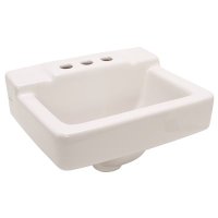 (image for) West Point 12 in. Space Saver Wall Hung Sink Basin in Whi