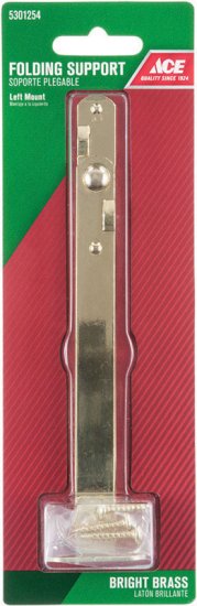 (image for) Bright Brass Folding Support Mount 1 pk