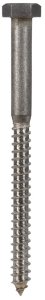 (image for) 5/16 in. x 4 in. L Hex Stainless Steel Lag Screw 25 pk