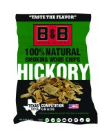 (image for) B&B Charcoal All Natural Hickory Wood Smoking Chips 180 cu in