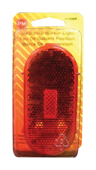 (image for) Red Oblong Clearance/Side Marker Light