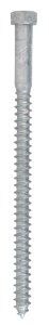 (image for) 3/8 in. x 6 in. L Hex Hot Dipped Galvanized Steel Lag Sc