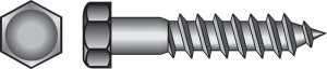 (image for) 1/2 in. x 1-1/2 in. L Hex Zinc-Plated Steel Lag Screw 50