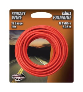 (image for) 11 ft. 12 Ga. Primary Wire Red