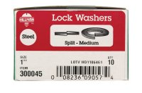 (image for) 1 in. Dia. Zinc-Plated Steel Split Lock Washer 10 pk