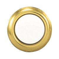 (image for) Polished Brass Metal Wired Pushbutton Doorbell