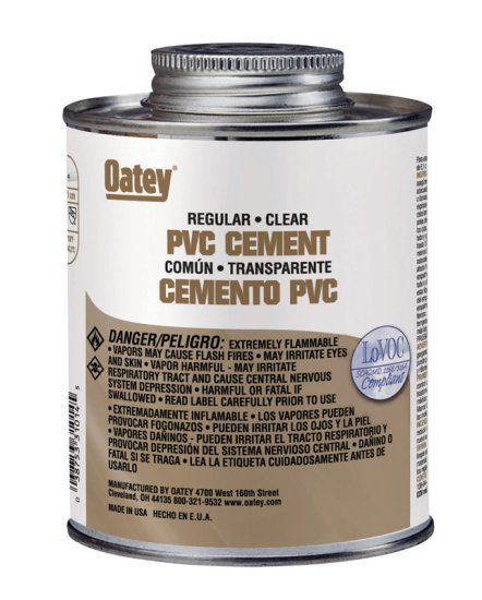 (image for) Clear Cement For PVC 32 oz.