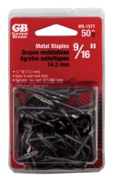 (image for) 9/16 in. W Metal Insulated Cable Staple 50 pk