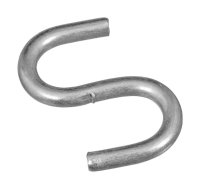 (image for) National Hardware Zinc-Plated Silver Steel 3/4 in. L Open S-Hook