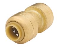 (image for) 1/4 in. Push x 1/4 in. Dia. Push Brass Coupling