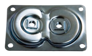 (image for) 3.687 in. H Dual Design Steel Table Leg