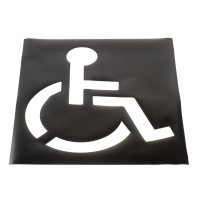 (image for) Parking Lot Stencil, Handicapped Symbol 37 in. x 43 in.