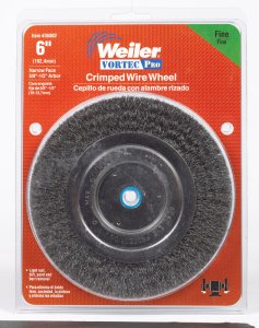 (image for) Vortec Pro 6 in. Fine Crimped Wire Wheel Brush Carbon Ste